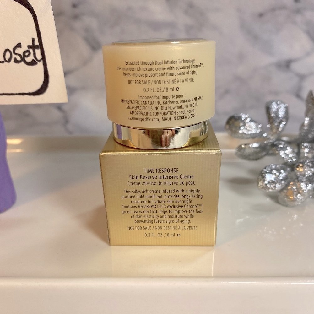 Amore Pacific Skincare,Time Response Skin Reserve Creme-Mini 8ml,0.2oz-BOXED-NEW - Picture 3 of 15